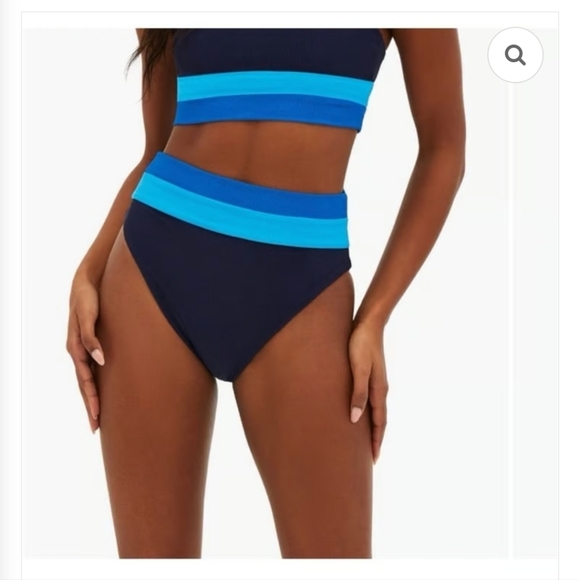 New  BEACHRIOT  HEIDI COLORBLOCK  HIGH WAIST  BIKINI  BOTTOM - Picture 3 of 8